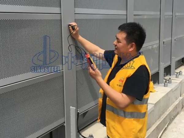 公路隔音屏現場檢測