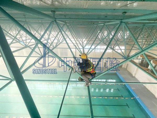 鋼網架焊接球節點現場檢測