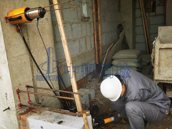 現(xiàn)場植筋拉拔試驗(yàn)檢測