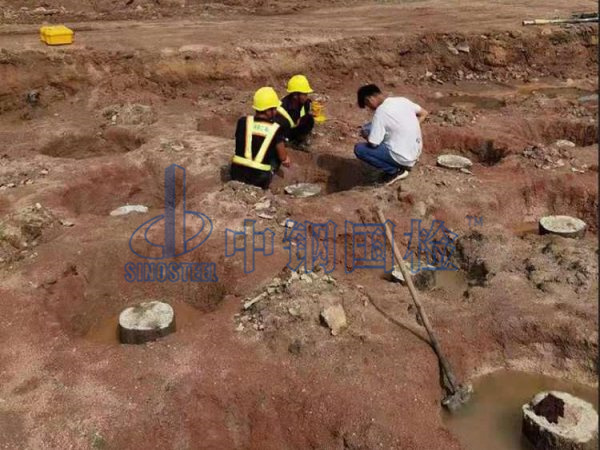 高壓旋噴樁現(xiàn)場(chǎng)檢測(cè)