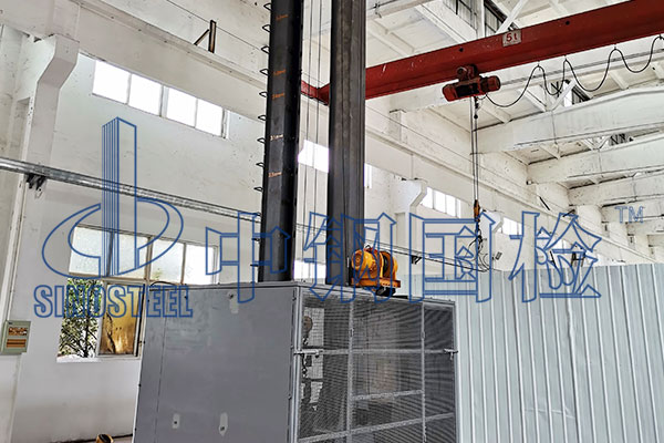 中鋼國檢自制鋼軌落錘試驗機