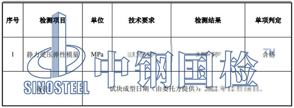 砼檢測項目結果