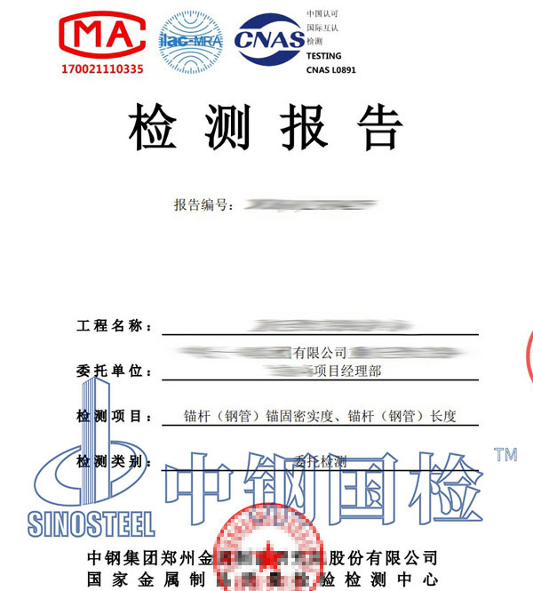 隧道錨桿檢測報告