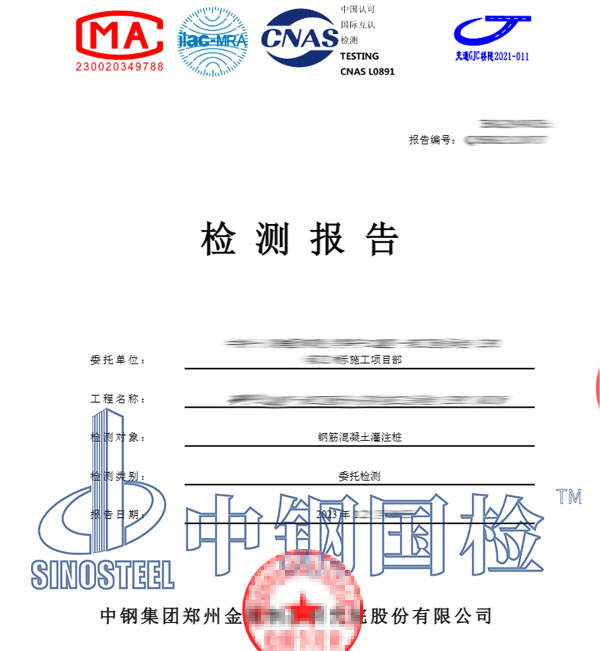 灌注樁檢測報告
