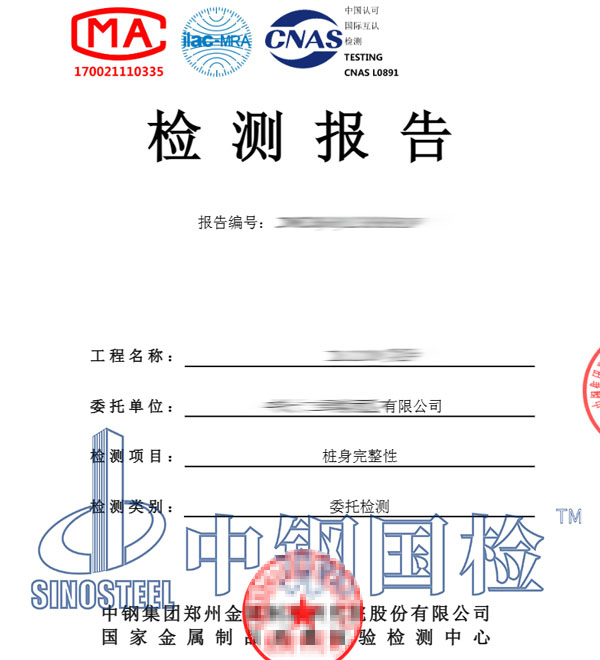 光伏樁基檢測報告