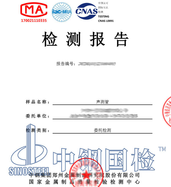 聲測管渦流檢測報告