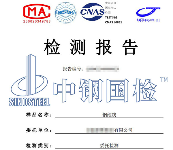 鋼絞線耐化學腐蝕性檢測報告