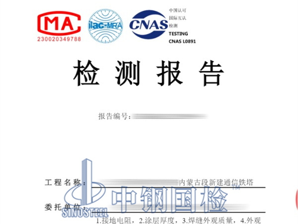 移動通信鐵塔檢測報告