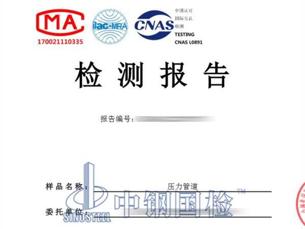 壓力管道檢測報告