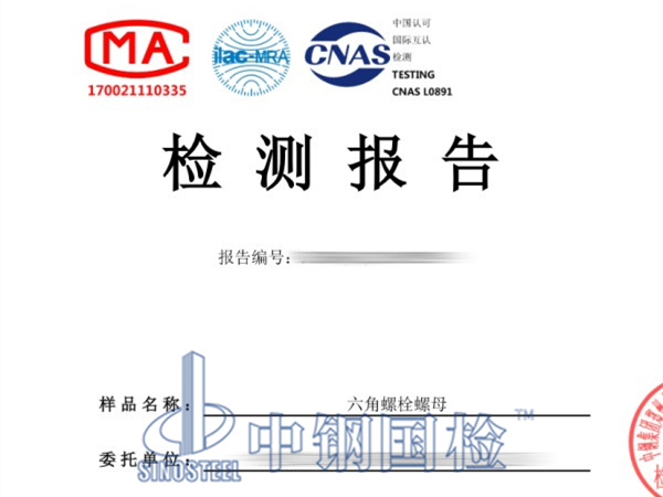 六角螺栓螺母檢測報告