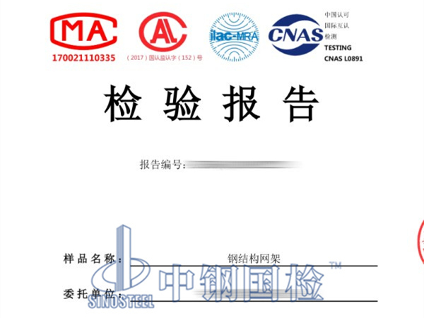鋼結(jié)構(gòu)網(wǎng)架檢測(cè)報(bào)告