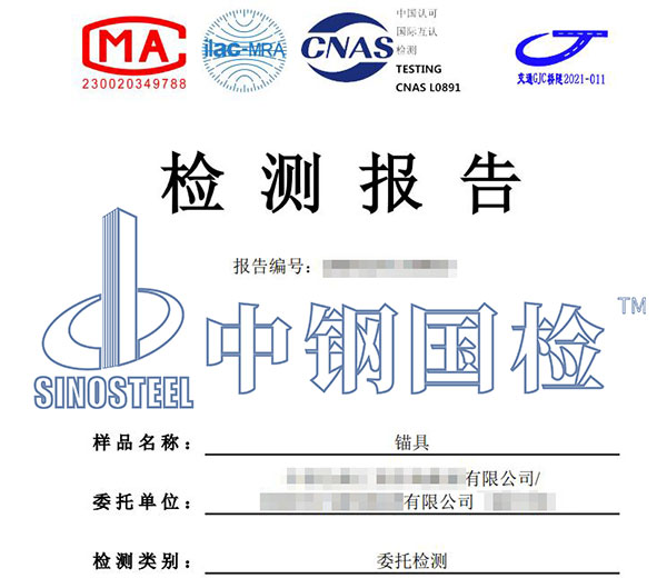 施工材料檢測報告