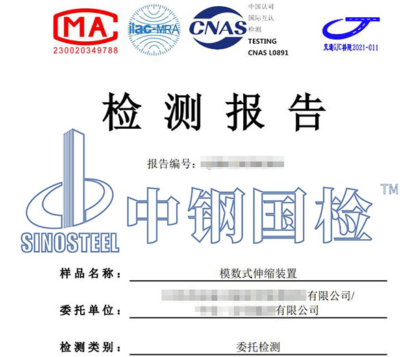 伸縮裝置檢測報告