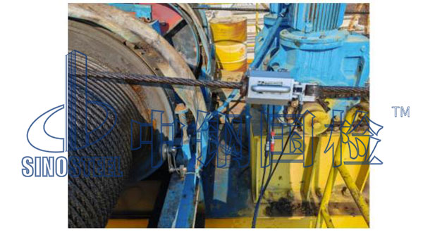 鋼絲繩無損檢測儀現(xiàn)場布置