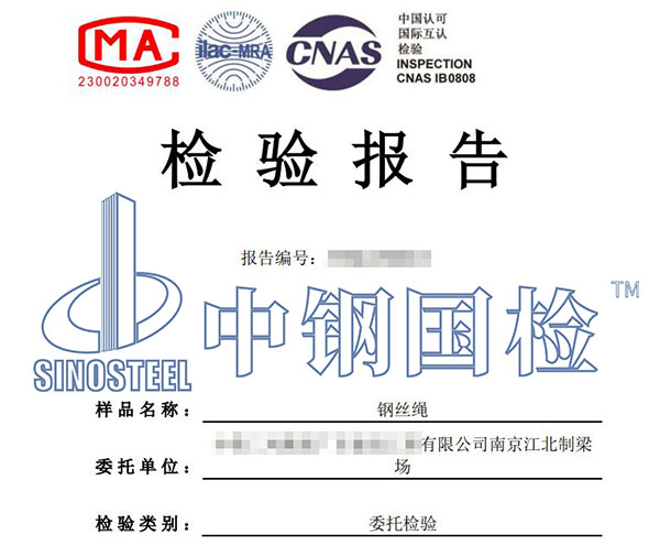 鋼絲繩質(zhì)量評價(jià)報(bào)告