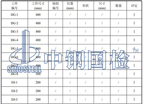吊鉤檢測項目結果