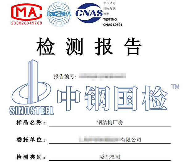 鋼結(jié)構(gòu)承載力檢測報告