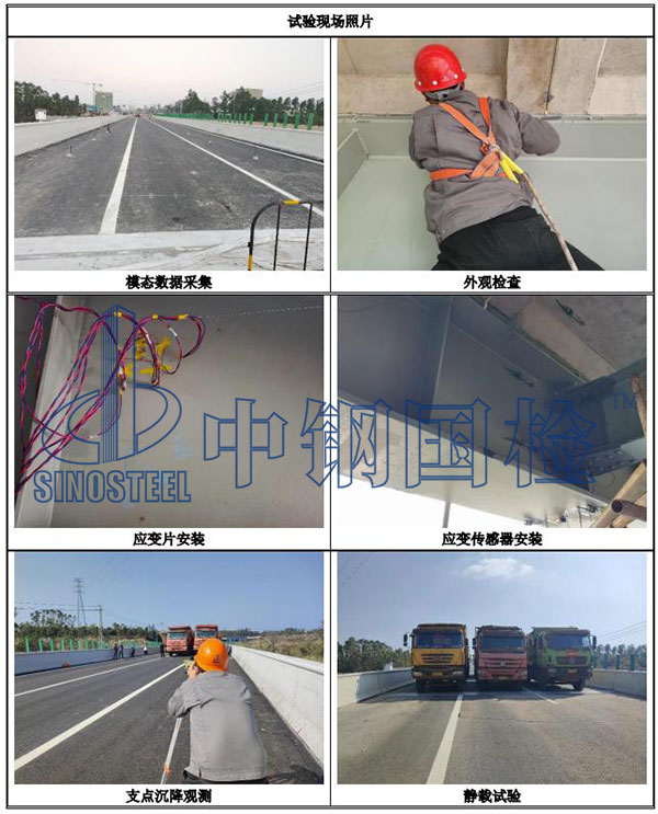 橋梁動靜載檢測現場圖