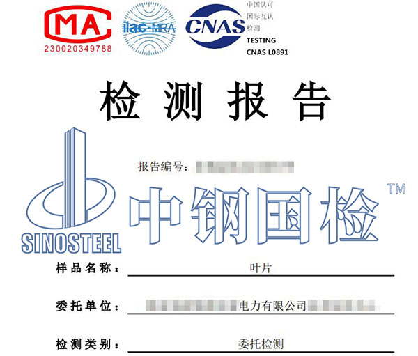 風(fēng)電葉片檢測報(bào)告