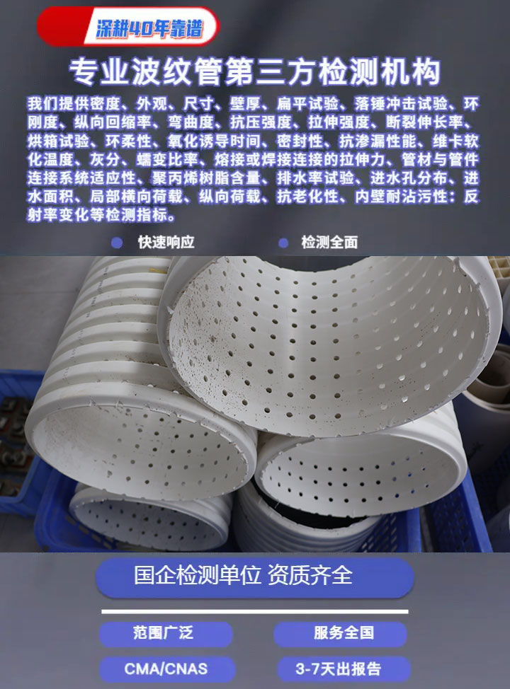 雙壁波紋管檢測